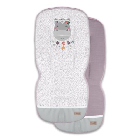 Albero Mio Kinderwageneinlage | 85x36 cm | Kinderwageneinlage | universeller Kinderwagenschutz | Kinderwagen-Sitzbezug | Leinen, Viskose | 100% Baumwolle | kinderwagen zubehör | Hippo