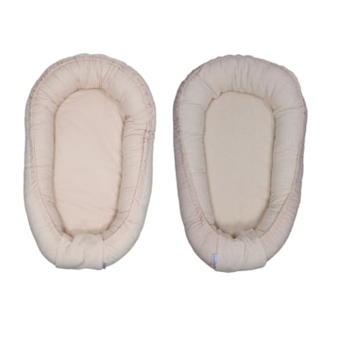 MamaLoes Babynest Wendesystem Teddy Boucle Naturel