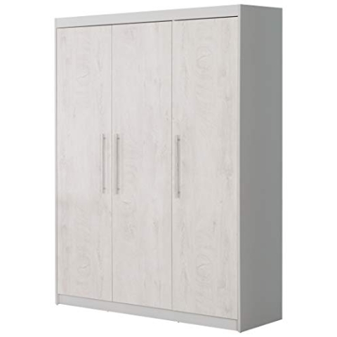 roba Kleiderschrank 'Maren 2', 3 Türen, Drehtürenschrank, Babymöbel, Kindermöbel, Lichtgrau und Weiß