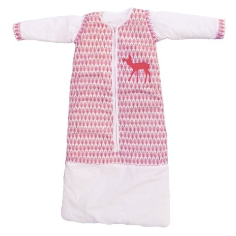 Taftan ZW-701 Winter Schlafsack Rehe mit Ärmel 70 x 90 cm, rosa