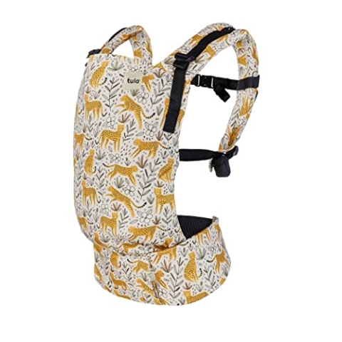 Tula Free-To-Grow Babytrage für Neugeborene ab Geburt (3,2 - 20,4 kg), Ergonomische Baby-Tragetasche Bauchtrage Rückentrage, Prowl