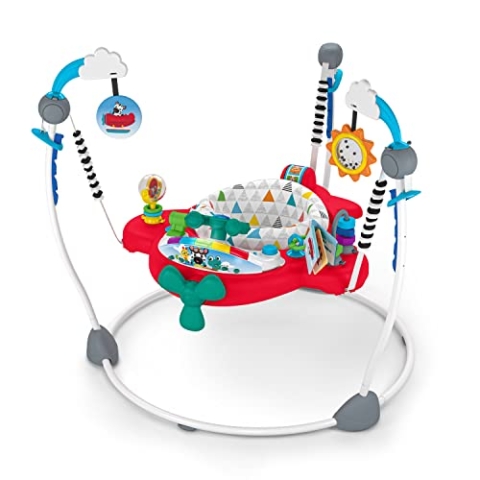 Baby Einstein, Ocean Explorers Flugzeug Abenteuer 2-in-1 Interaktive Aktivität Jumper mit Lichtern Alter 6+ Monate für Jungen oder Mädchen