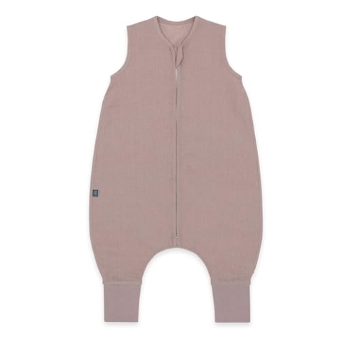 emma & noah Baby Schlafsack mit Füßen 0.5 TOG, Leinen Schlafsack mit Beinen für den Sommer, 100% Leinen, OEKO-TEX Zertifiziert, Stampelsack für Neugeborene (Essential Berry, 70 cm)