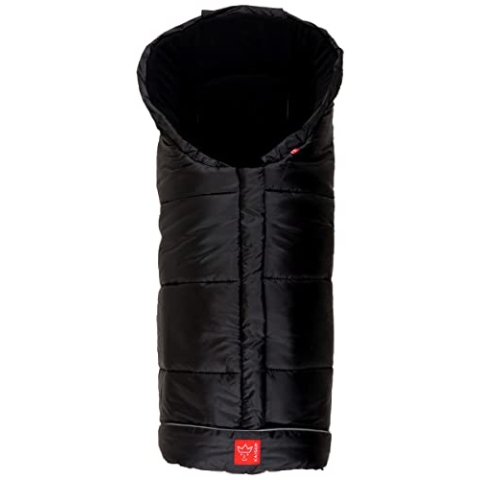 Kaiser Naturfelle 6570825 - Fußsack "Iglu Thermo Fleece", Farbe: schwarz