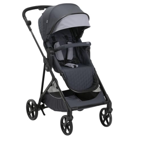 Chicco Kinderwagen Seety, Leicht und kompakt, von 0 Monaten bis 4 Jahren, bis 22 kg, faltbar, verstellbare Rückenlehne, automatischer 1-Stufen-Verschluss, Sonnendach und Regenschutz