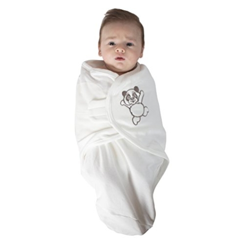 Bo Jungle B-Wrap Wickeldecke (klein, weißer Panda)