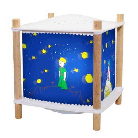 Trousselier 6260039 Magisches Nachtlicht mit Musik, Kinder Schlaflicht Der kleine Prinz, Einschlafhilfe mit Schreidetektor, Laterne ReVOLUTION 2.0