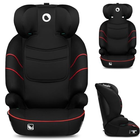 LIONELO LARS i-Size Kinderautositz 100–150 cm, Gruppe 2 3, Seitenschutz 10 Grad, Kopfstützenverstellung, bequeme Armlehnen, abnehmbare Rückenlehne