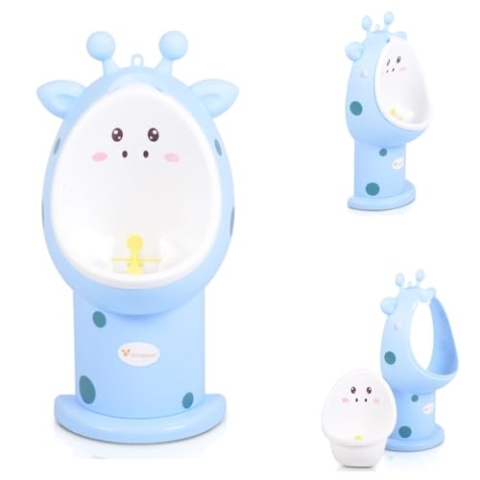 Cangaroo Urinal Masai Toilettentrainer, abnehmbarer Behälter, Wandhalterung, Farben:blau