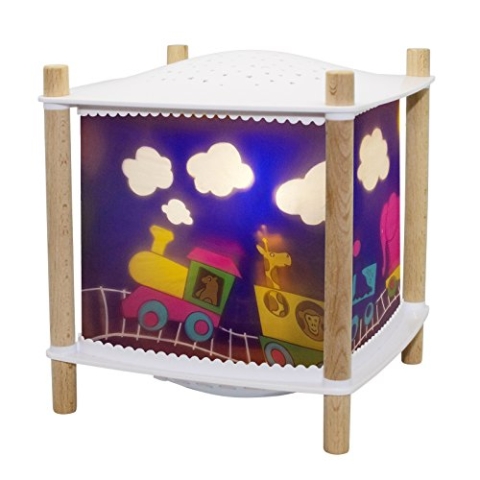 Trousselier 6260043 Magisches Nachtlicht mit Musik, Kinder Schlaflicht Zug, Einschlafhilfe mit Schreidetektor, Laterne ReVOLUTION 2.0
