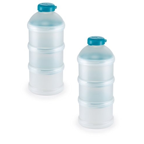 NUK 10256342 Milchpulver-Portionierer, 6er Pack (2 x 3er Pack), petrol