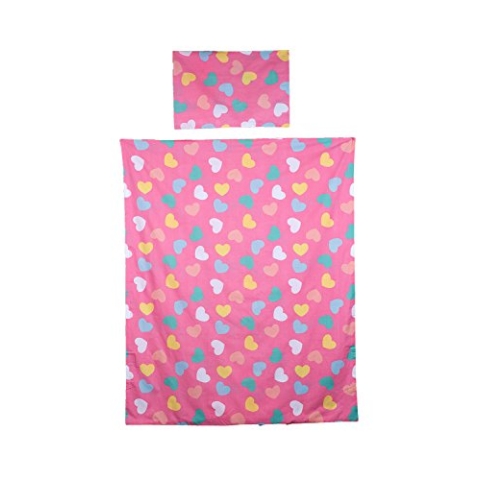 Briljant Baby Bettdeckenbezug MANDY 100 x 135 cm, Kopfkissenbezug 40 x 60 cm, Koralle