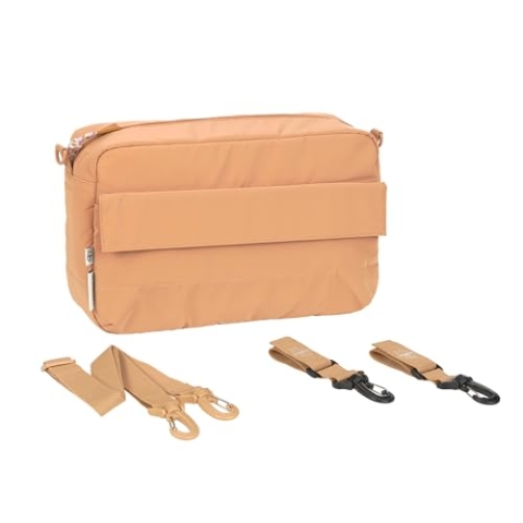 LÄSSIG Baby Kinderwagenorganizer Umhängetasche Kinderwagentasche inkl. Kinderwagenbefestigung/Casual Buggy Organizer Bag camel