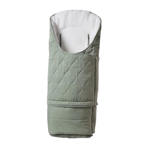 VERTBAUDET Baby Ausfahrsack mit Futter aus Teddyfleece moosgrün