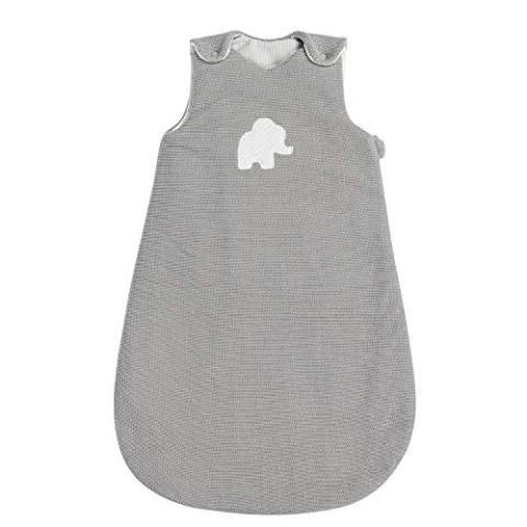 Nattou Ganzjahres-Schlafsack, Gestrickt, 70 cm, Tembo, Grau/Weiß