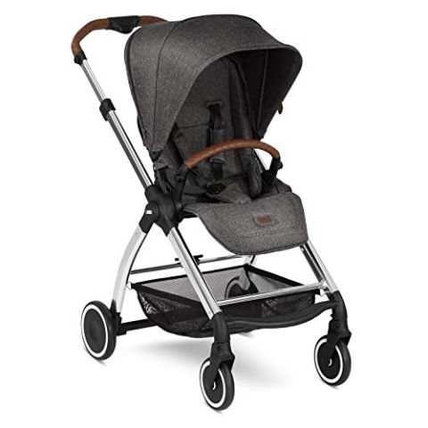 ABC Design City-Kinderwagen Limbo 2020 - kompaktes Faltmaß - Transportsicherung & Trolley-Funktion - Radfederung & Schwenkräder - ab Geburt bis 15 kg - Farbe: asphalt