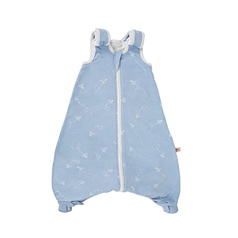 ERGObaby Baby-Schlafsack Winter Neugeborene 56-62 Baumwolle, Winterschlafsack Baby 0-6 Monate TOG 2.5, Paper Planes Classic Sleep Bag Small Single