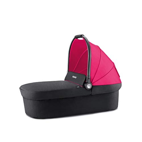 Recaro Kids Citylife Babywanne, Leichte und kompakte Babywanne für den bequemen Transport, Einlage und Matratzenbezug herausnehmbar und waschbar, Großes Sonnendach mit UV-Schutz 50+, Pink