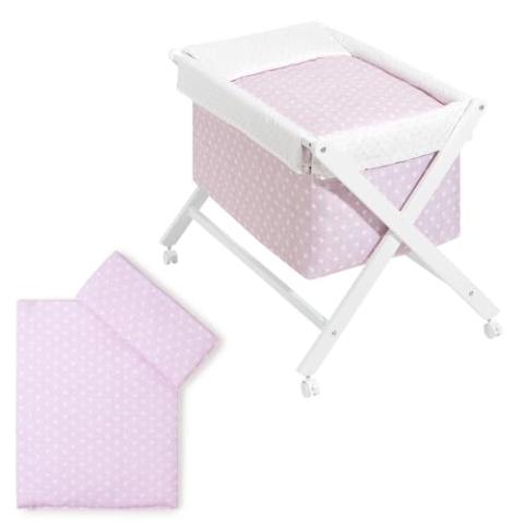 Mini-Klappbett mit Sternen, Rosa