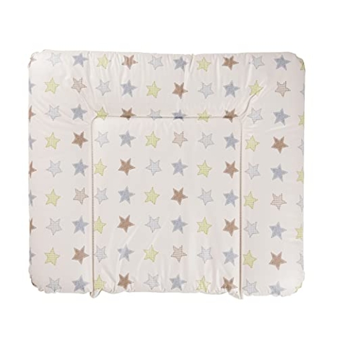 Geuther 5835 Wickelmulde Lena Passung: 85 x 75 cm Wickeltischunterlage geeignet für Wickelregal Clarissa & andere Wickeltische mit erhöhtem Rand und Kopfschutz abwaschbar Stern