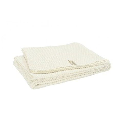 Little Naturals 516-522-64942 Gestrickte Decke, 100 X 150 cm, Drops off white
