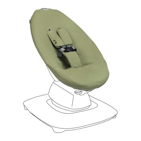 Ukje Liner Schwingbezug kompatibel mit 4moms MamaRoo 5, Multi-Motion Baby Schaukel, Baby Schaukelbezüge, Babywippenbezug, leicht zu installieren, handgefertigt in Europa (groen wafel)