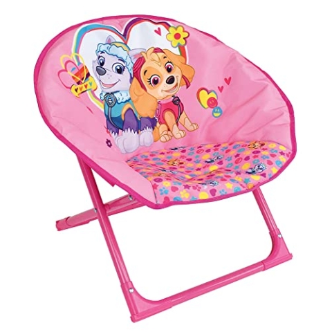 FUN HOUSE 713477 Pat'Patrol Stella Everest Mondsitz, faltbar, für Kinder, 47 x 54 x 42 cm, Rosa