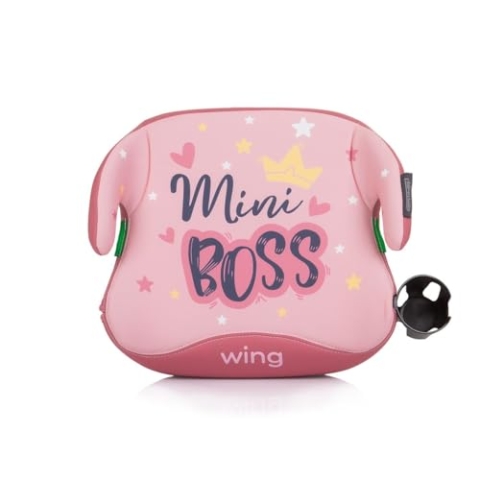 Chipolino Kindersitz, Sitzerhöhung Wing i-Size (125-150cm) ISOFIX Getränkehalter, Farben:rosa