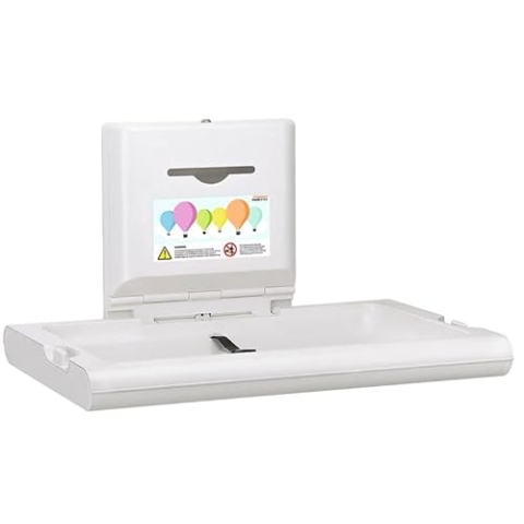 Mediclinics Baby Wandwickeltisch CP0016H horizontal Biocote®-Schutz Kunststoff weiß