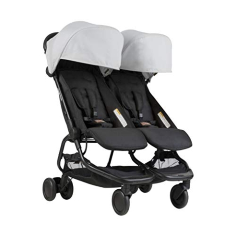 Mountain Buggy Nano DUO V1 Zwillings-, Geschwisterwagen - silber