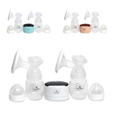 Lorelli Daily Comfort doppelte elektrische Milchpumpe, Ergonomisches Design, mit 3 Positionen, Weiß