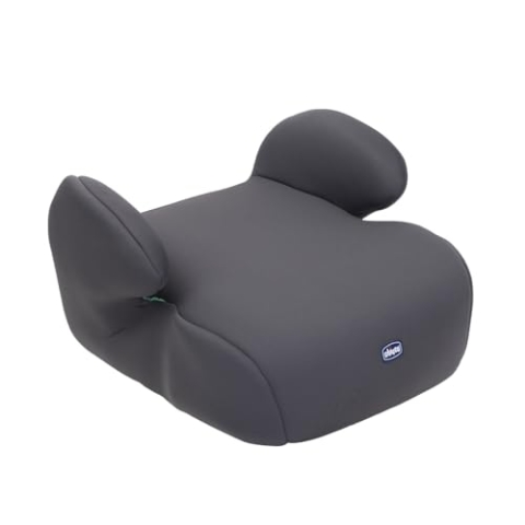 Chicco, Quasar i-Size, Kindersitzerhöhung 7-12 Jahre (126-150 cm), Einbau über den 3-Punkt-Gurt, Gewicht 23-36 kg, Gruppe 3, mit Gurtführung, gepolsterten Armlehnen und komfortablem Sitz, Grau