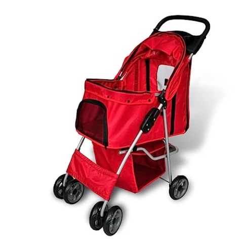 vidaXL Hundebuggy 15 kg Hundewagen Hunde Haustier Buggy Pet Stroller Roadster