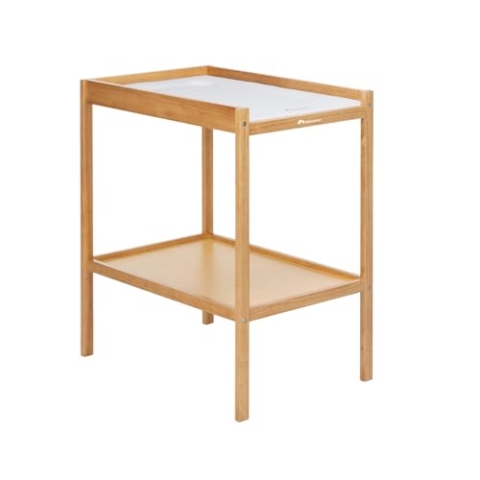 Bebeconfort Daisy, Baby Wickeltisch, 0–12 Mon. (11 kg), einschl. Wickelunterlage, wasserdicht, leicht zu reinigen, geprüfte Sicherheit, Baby gut erreichbar, Ablagefach, einfache Montage, Natural Wood