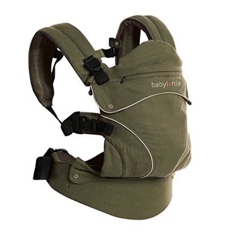 Babylonia Babytrage von 3,5 bis 20 kg - Modell FLEXIA - PINE GREEN