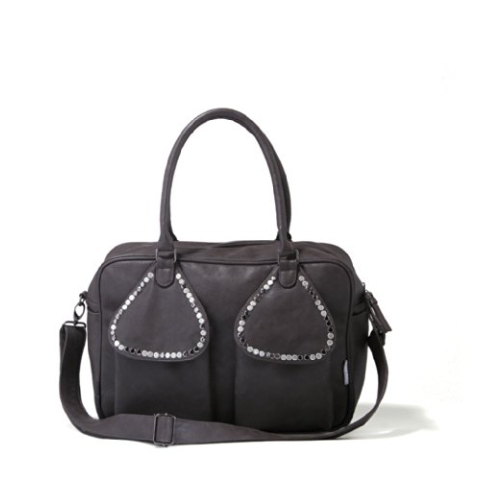 Sac à langer Saffier aspect cuir - anthracite