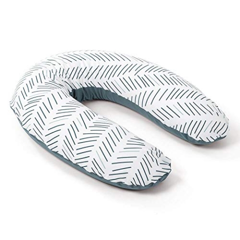Doomoo Buddy Etnic Petrol | Coussin de Maternité & Allaitement | Certifié OEKO-TEX