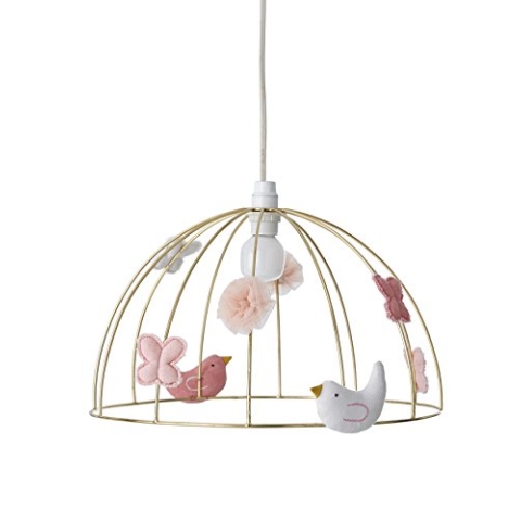 VERTBAUDET Kinder-Lampenschirm "Voliere" gold ONE SIZE