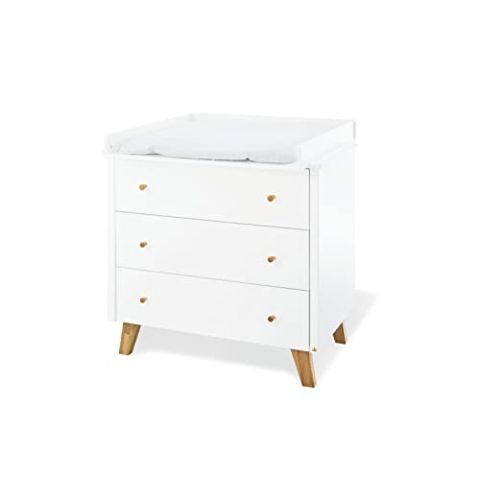 PINOLINO Wickelkommode Wickeltisch Pan breit, weiß