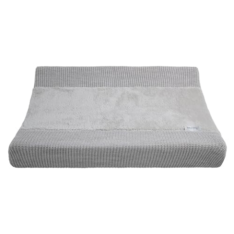 Baby's Only - Baby Wickelauflagenbezug 45x70 cm - Wickelauflage Hope - Strickbezug für Wickelunterlage - für alle Standard-Wickelauflagen - Bezug für Jungen und Mädchen - Dusty Grey