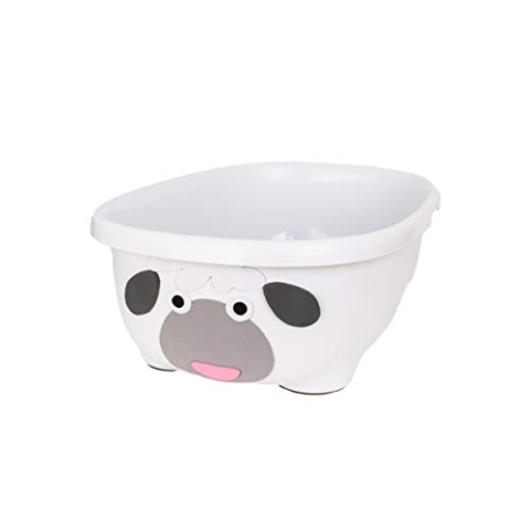 Prince Lionheart Tubimal® with Hammock | Baby- & Kleinkind-Badewanne mit Hängematte | Kleinkind-Komfort-Hängematte | Stopper| Box mit Deckel| 3 Stufen | Stapelbar| Baby Shower - Weiß Schaf