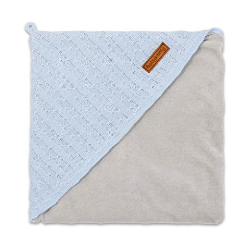 Baby's Only 542420 Kapuzenhandtuch Fein mit Nickistoff Baby blau