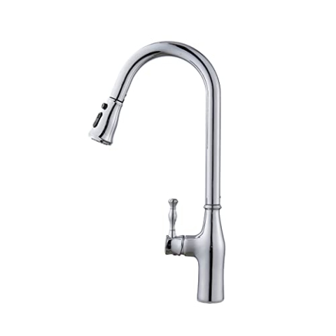 Beyo living Einhebel Küchenarmatur-ausziehbar-Dusche-360°-Küchenarmatur-Messing-Silber