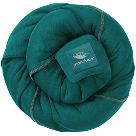 manduca Sling - Babytragetuch - Elastische Babytrage für Neugeborene von der Geburt bis zu 15 kg - Bio-Baumwolle - GOTS zertifiziert