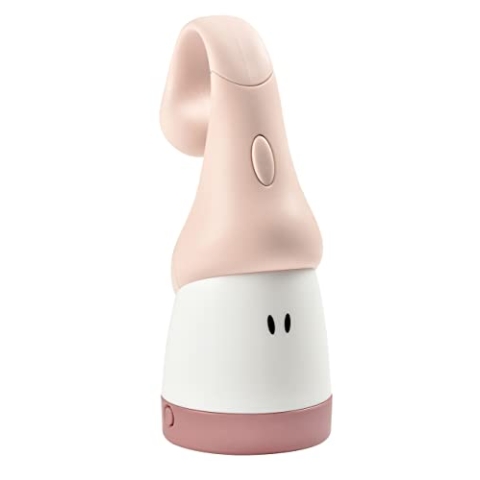 BÉABA - Nachtlicht für Kinder und Babys - Kabellos - Sanftes Licht - Ergonomisch: lässt sich über Griffe und an Gitterbettchen hängen - Leuchtzeit 90 Stunden - Als Taschenlampe verwendbar - Rosa
