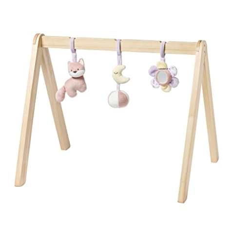 Nattou Holzbogen, Mit Spielzeug und zahlreichen Aktivitäten, 60 x 50 x 47 cm, Alice und Pomme, Polyester/Holz, Bunt