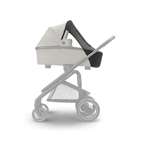 Maxi-Cosi Sonnenverdeck, kompatibel mit Maxi-Cosi Babywannen, Kinderwagen und Babyschalen, Sonnenschutzfaktor USF 50+, mit Sichtfenster, Baby-Sonnenschutz, mehrere Verwendungsmöglichkeiten, Schwarz