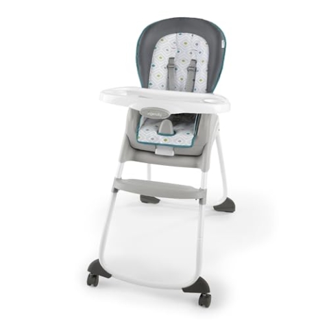 Ingenuity Nash Trio 3-in-1 Hochstuhl, Kleinkinderstuhl und Sitzerhöhung. wächst mit, einfach zu reinigen, mit Sicherheitsgurt und Sitzpolster