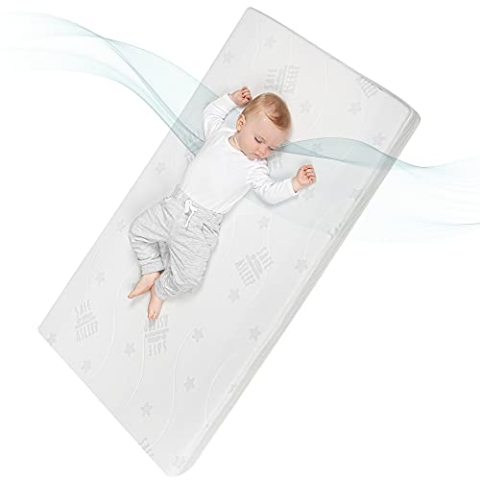 roba Babymatratze 70 x 140 cm - AIR BALANCE PLUS - safe asleep - Matratze für Kinderbetten - Optimales Schlafklima für Babys