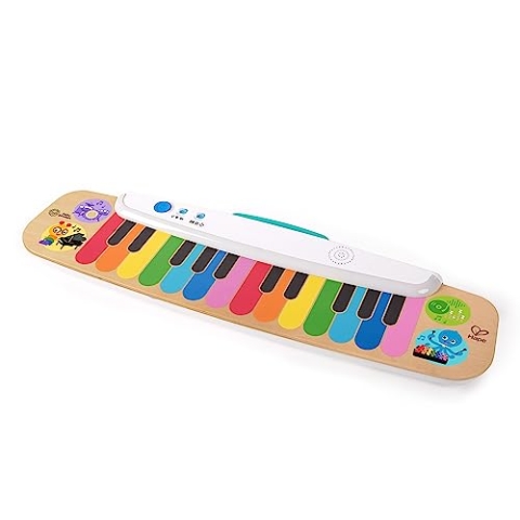 Baby Einstein, Hape, Notes & Keys Magic Touch Elektronisches Keyboard aus Holz für Kleinkinder, Über 150 Klänge und Melodien, Klavier-, Xylophon-, Hip-Hop- und Trommel-Klängen, ab 12 Monaten